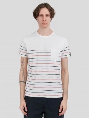 tricou cu maneci scurte pt. barbati Fundango Jaggy Pocket T-shirt rosu 1