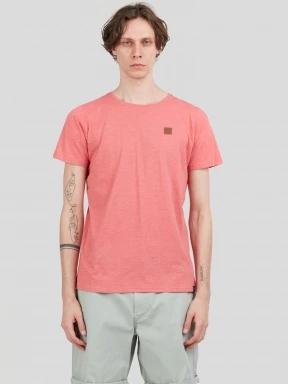 tricou cu maneci scurte pt. barbati Fundango Jaggy Structured T-shirt rosu 1