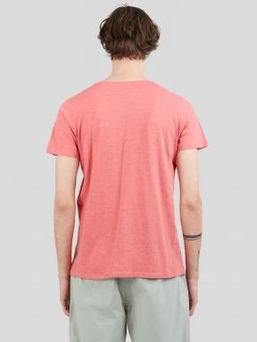 tricou cu maneci scurte pt. barbati Fundango Jaggy Structured T-shirt rosu 3