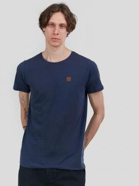 tricou cu maneci scurte pt. barbati Fundango Jaggy Structured T-shirt albastru inchis 1