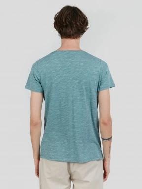 tricou cu maneci scurte pt. barbati Fundango Jaggy Structured T-shirt verde 3