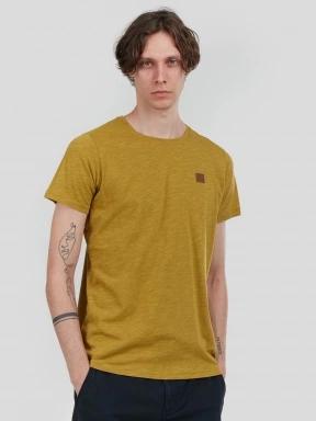 tricou cu maneci scurte pt. barbati Fundango Jaggy Structured T-shirt oliv 1
