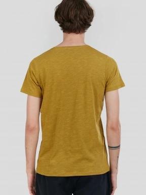 tricou cu maneci scurte pt. barbati Fundango Jaggy Structured T-shirt oliv 3