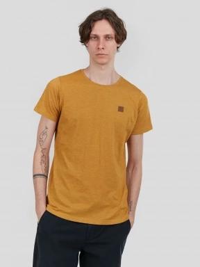 tricou cu maneci scurte pt. barbati Fundango Jaggy Structured T-shirt galben 1