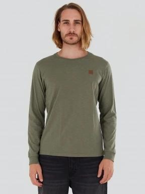 tricou cu maneci lungi pt. barbati Fundango Justin Longsleeve T-shirt verde 1