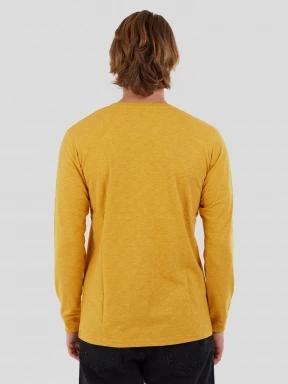 tricou cu maneci lungi pt. barbati Fundango Justin Longsleeve T-shirt galben 3
