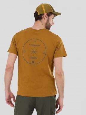 tricou cu maneci scurte pt. barbati Fundango Compass Graphic-T galben 3