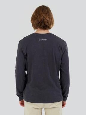 tricou cu maneci lungi pt. barbati Fundango Essential Graphic Long-T negru 3