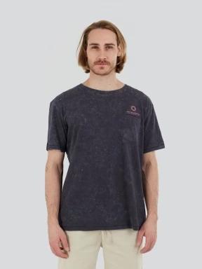 tricou cu maneci scurte pt. barbati Fundango Dane Surf Pocket-T negru 1