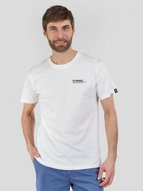 tricou cu maneci scurte pt. barbati Fundango Breaker Graphic-T alb 1