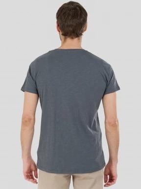 tricou cu maneci scurte pt. barbati Fundango Jaggy II Structured T-shirt gri 3