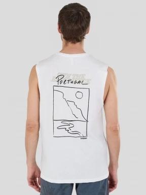 maiou pt. barbati Fundango Alon II Surf Tank-T alb 3