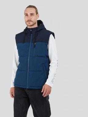 vesta pt. barbati Fundango Karl Padded Vest albastru 1