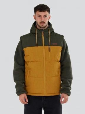 vesta pt. barbati Fundango Karl Padded Vest galben 1