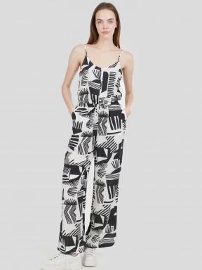 salopete pt. femei Fundango Alisha Jumpsuit negru 1