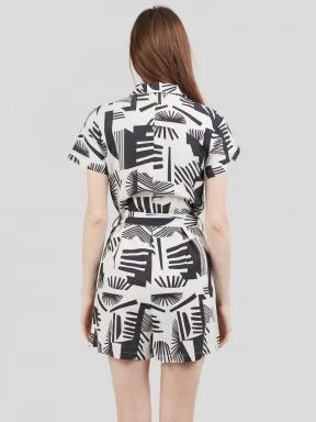 salopete pt. femei Fundango Senna Romper negru 3