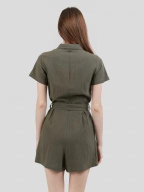 salopete pt. femei Fundango Senna Romper oliv 3