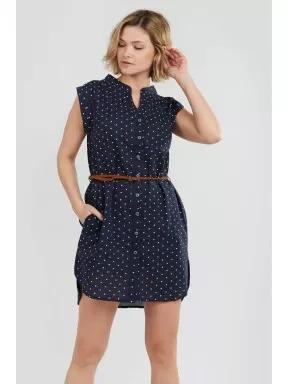 rochie de vara pt. femei Fundango Mona Dress albastru inchis 1