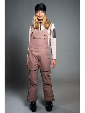 pantaloni de schi pt. femei Fundango SAKURA BIB Pants roz 1
