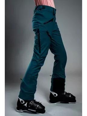 pantaloni de drumetie pt. femei Fundango RAURIS Softshell Pant W albastru 3