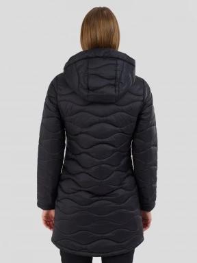 geaca matlasata de tranzitie pt. femei Fundango Nordwave Long Jacket negru 3