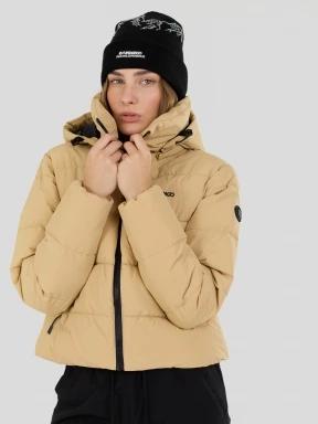 geaca matlasata de tranzitie pt. femei Fundango Amber Cropped Jacket galben 3
