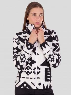 pulover polar pt. femei Fundango Serena Fleece Jacket alb 1