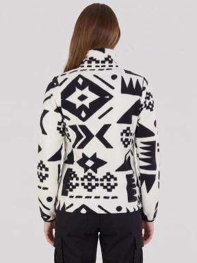 pulover polar pt. femei Fundango Serena Fleece Jacket alb 3