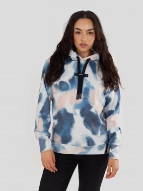 pulover cu gluga pt. femei Fundango Challenger Pullover albastru 1
