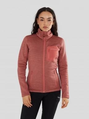 pulover polar pt. femei Fundango Antilles Melange Jacket roz 1