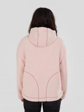 pulover cu gluga pt. femei Fundango Juniper Pile Jacket roz 3