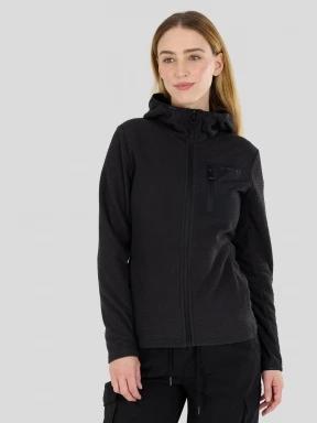 strat intermediar hibrid pt. femei Fundango Nigata Full Zip Hoodie negru 1