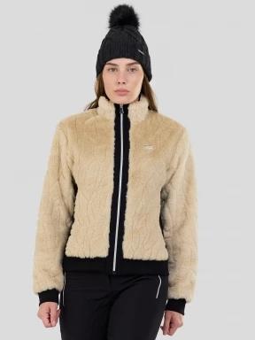 strat intermediar hibrid pt. femei Fundango Marigold Shearling Jacket nisip 1