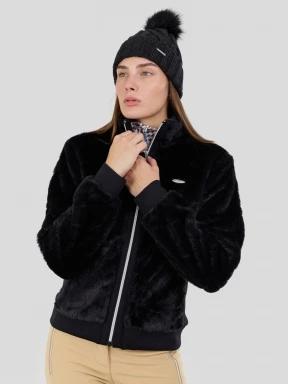 strat intermediar hibrid pt. femei Fundango Marigold Shearling Jacket negru 1