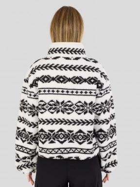 pulover polar pt. femei Fundango Pacha Fleece Jacket alb 3