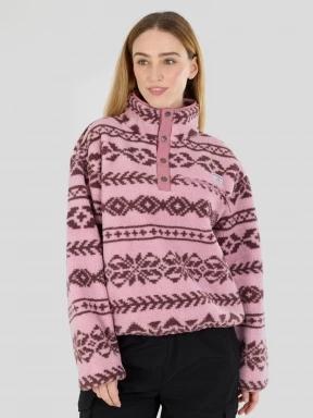 pulover polar pt. femei Fundango Pacha Fleece Jacket roz 1