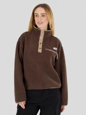 pulover polar pt. femei Fundango Pacha Fleece Jacket maro 1