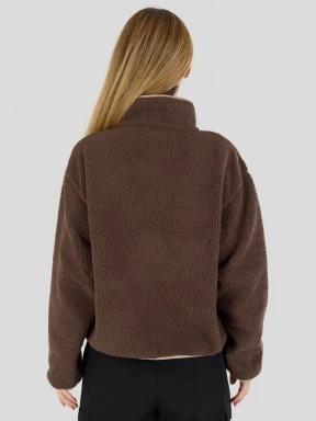 pulover polar pt. femei Fundango Pacha Fleece Jacket maro 3