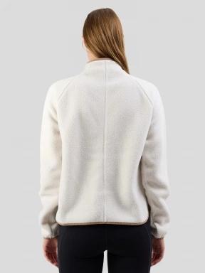 pulover polar pt. femei Fundango Roselake Pile Jacket alb 3