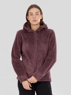 pulover polar pt. femei Fundango Zealand Plush Pile Jacket violet 1