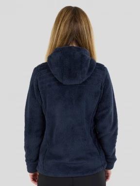 pulover polar pt. femei Fundango Zealand Plush Pile Jacket albastru inchis 3