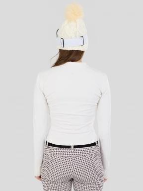 tricou cu maneci lungi, pentru sport pt. femei Fundango Flow Thermo Zip Up nisip 3
