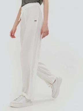 pantaloni lungi pt. femei Fundango Poppy Pants alb 1
