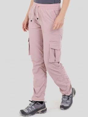 pantaloni de drumetie pt. femei Fundango Finley Cargo Pants roz 1