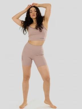 pantaloni pentru ciclism pt. femei Fundango Nash Short Leggings roz 1