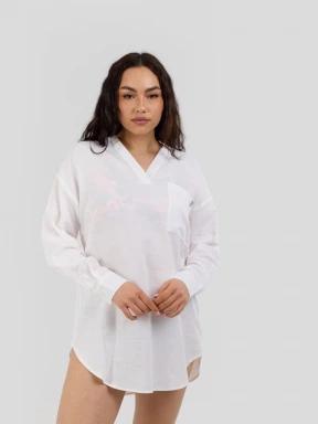 camasa cu maneci lungi pt. femei Fundango Athene Cover-up alb 1