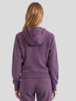 pulover cu gluga pt. femei Fundango Coreline Full-Zip Sweater violet 3