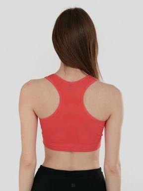 sutien pentru sport pt. femei Fundango Seamless Sport Bra portocaliu 3