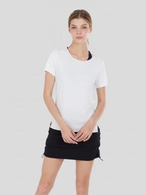 tricou pentru sport, cu maneci scurte pt. femei Fundango Hanabi T-shirt alb 1