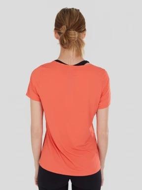 tricou pentru sport, cu maneci scurte pt. femei Fundango Hanabi T-shirt rosu 3